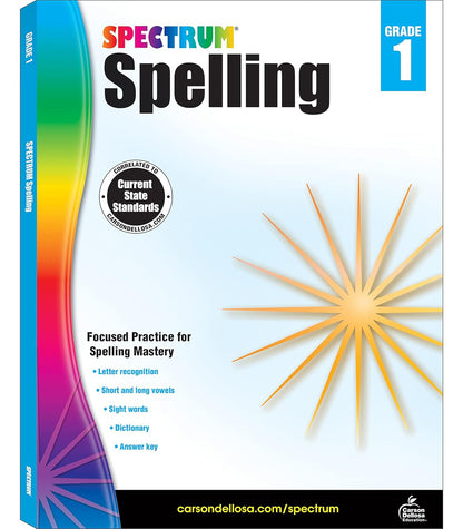 Spectrum Spelling Workbook Grade 1, Ages 6 to 7, 1St Grade Spelling Workbooks, P