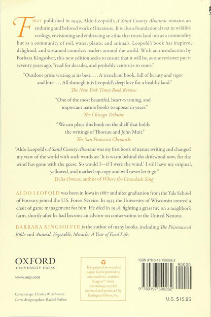 A Sand County Almanac: and Sketches Here and There