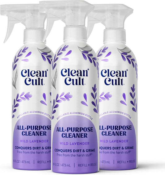 - Wild Lavender - All Purpose Cleaner - Refillable Aluminum Bottle - Cleaner Spr