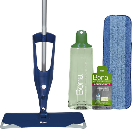 Multi-Surface Floor Premium Spray Mop - Includes Multi-Surface Floor Cleaner Con