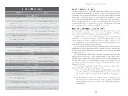 The Piercing Bible, Revised and Expanded: the Definitive Guide to Safe Piercing