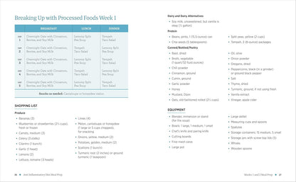 Anti-Inflammatory Diet Meal Prep: 6 Weekly Plans and 80+ Recipes to Simplify You