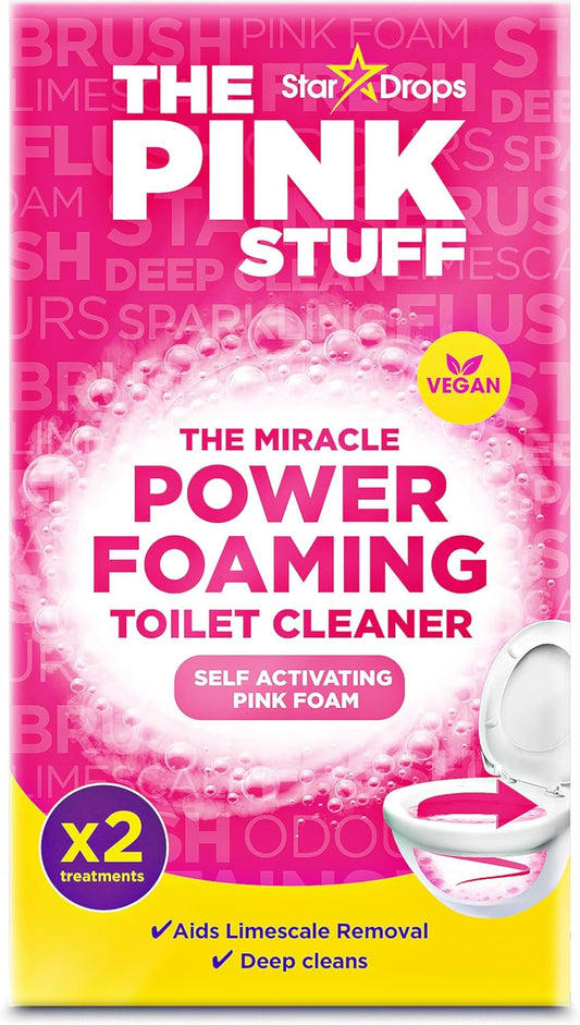 - the Pink Stuff - the Miracle Power Foaming Toilet Cleaner - 2 Treatments - Sel