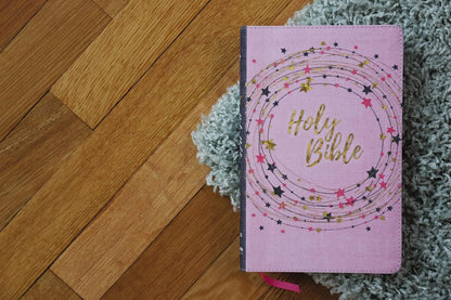 NIV, Bible for Kids, Flexcover, Pink/Gold, Red Letter, Comfort Print: Thinline E