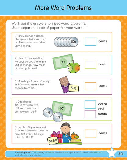 3Rd Grade BIG Workbook All Subjects for Kids 8 - 9 Includes 220+ Activities, Spe