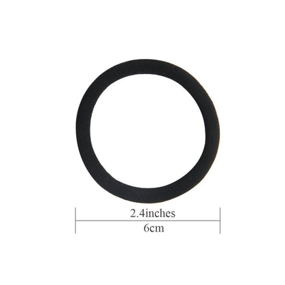 20 PCS Thick Seamless Hair Ties for Curly Heavy and Long Hair Brown Hair Elastic