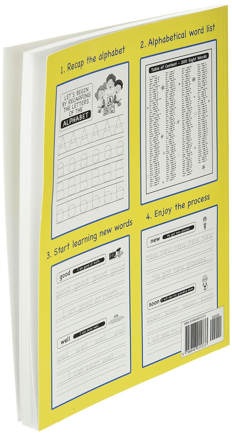 200 Must Know Sight Words Activity Workbook: Learn, Trace & Practice the 200 Mos