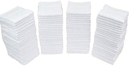 79171 Terry Towel Cleaning Cloths, Pack of 50 , Standard , White, 12"X12"