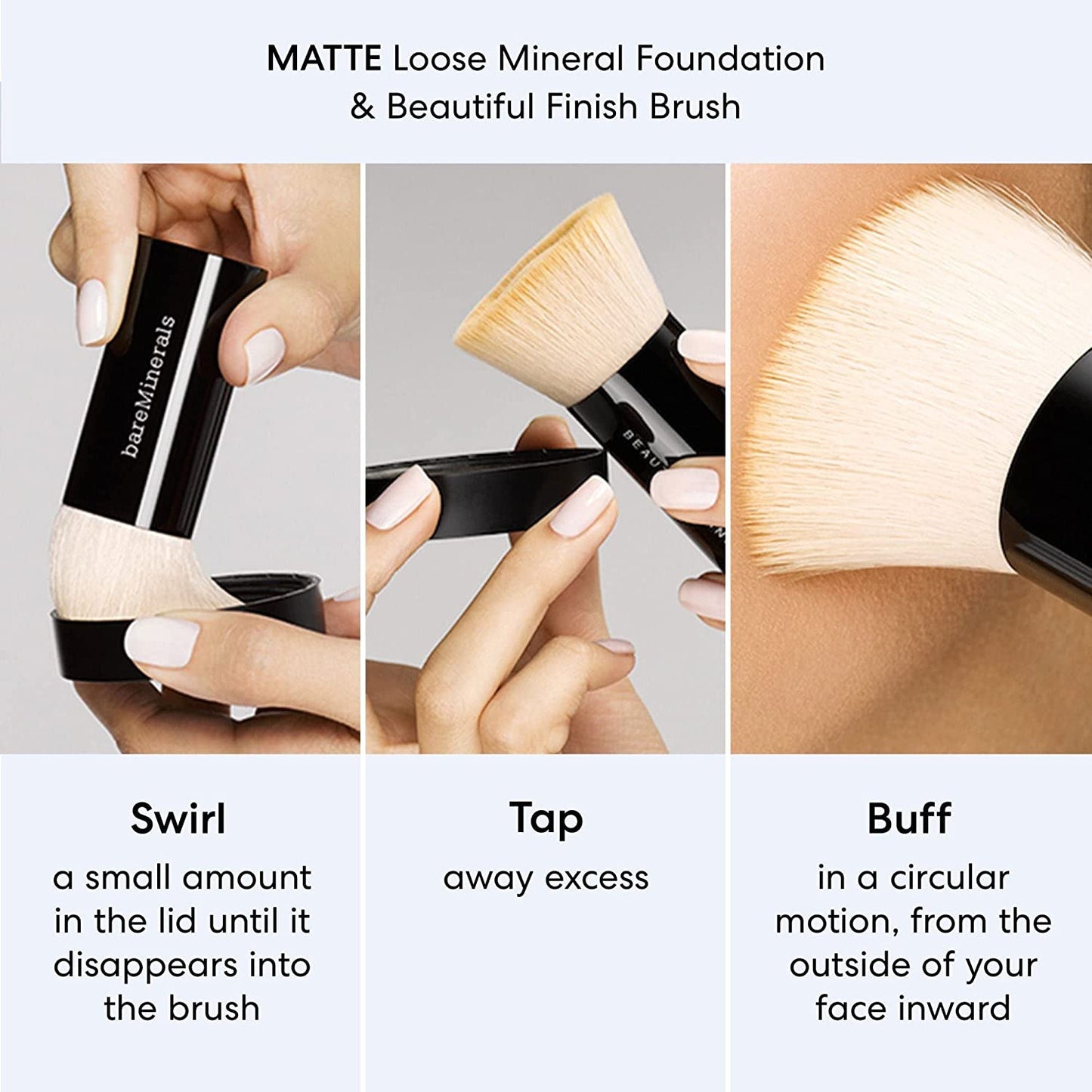 Original Loose Powder Foundation SPF 15, Clean Mineral Powder Face Makeup, Sheer