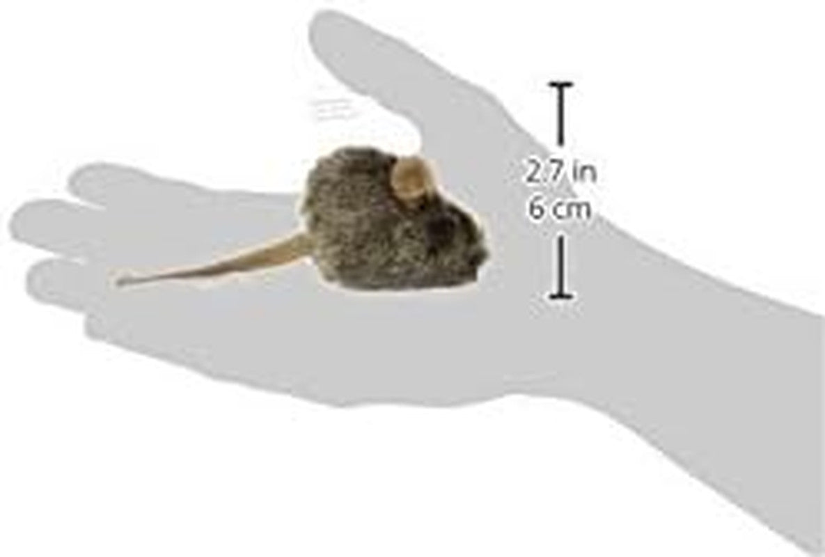 Ourpet'S Play-N-Squeak Twice the Mice Cat Toy, 2Pc (Interactive Catnip Toy, Real