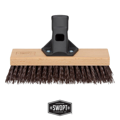 10' Premium Rough Surface Scrub Brush Head - Deck Brush for Rough and Textured S