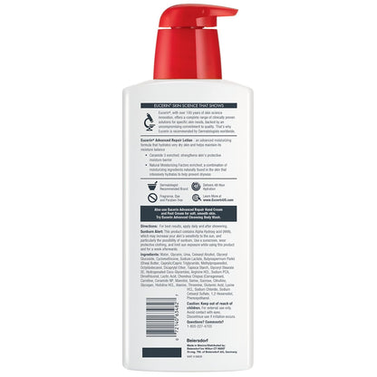 Advanced Repair Body Lotion for Very Dry Skin, Unscented Lotion Formulated with