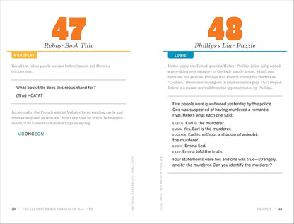 The 125 Best Brain Teasers of All Time: a Mind-Blowing Challenge of Math, Logic,