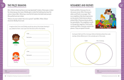 The Big Book of Reading Comprehension Activities, Grade 1: 120 Activities for Af