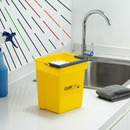 -Clean Tek Professional 4 Quart Cleaning Bucket, 1 Utility Pail with Handle - He