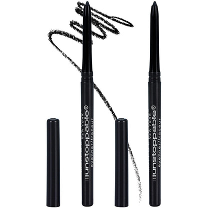 Unstoppable Waterproof Mechanical Black Eyeliner Pencil, Easy to Apply, Smooth G