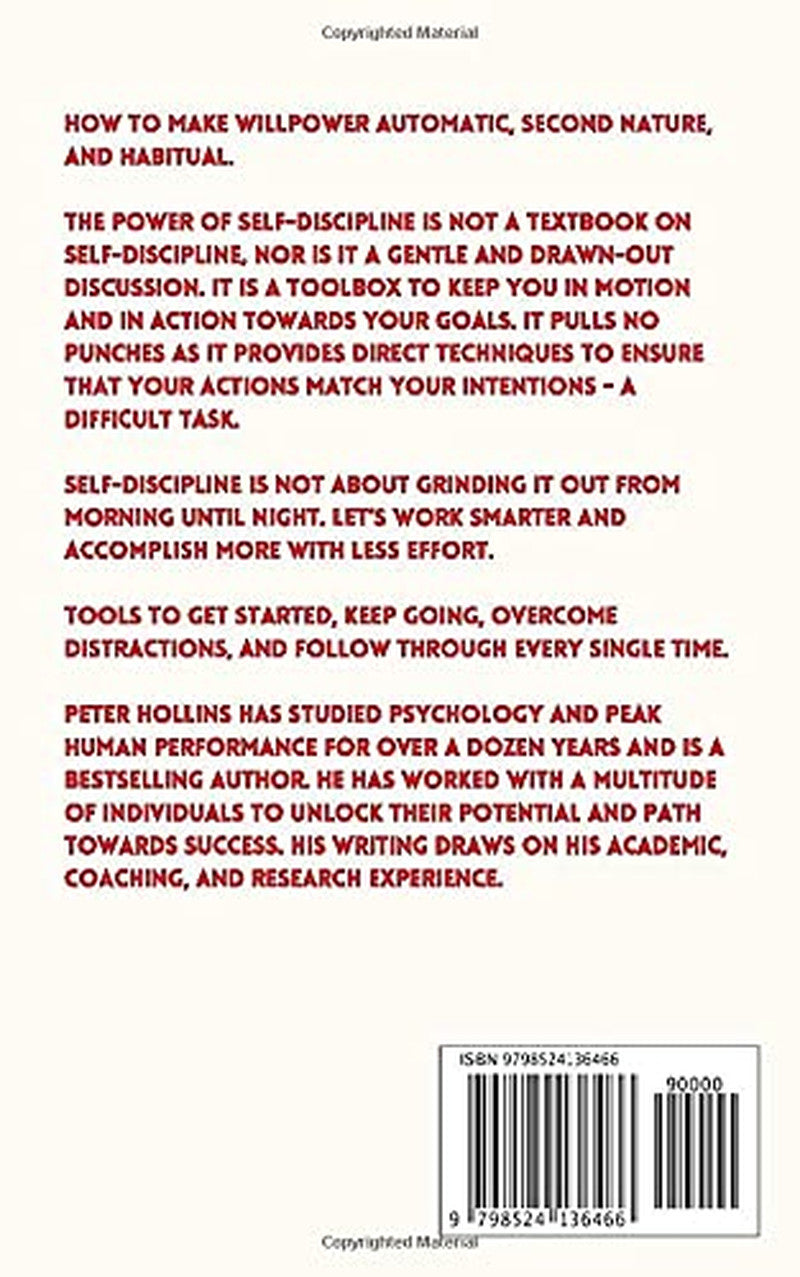 The Power of Self-Discipline: 5-Minute Exercises to Build Self-Control, Good Hab