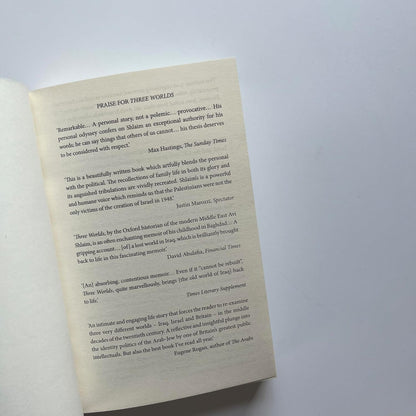Three Worlds: Memoirs of an Arab-Jew - WINNER of the PEN HESSELL-TILTMAN PRIZE