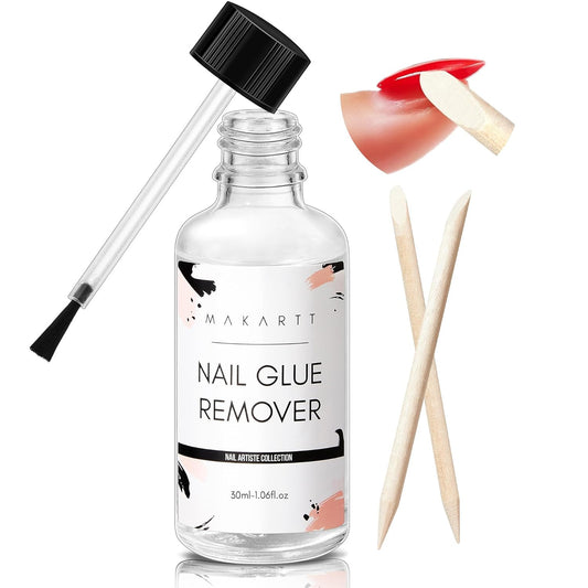 Nail Glue Remover for Press on Nails - 30ML Glueoff Easy Removal Versatile Debon