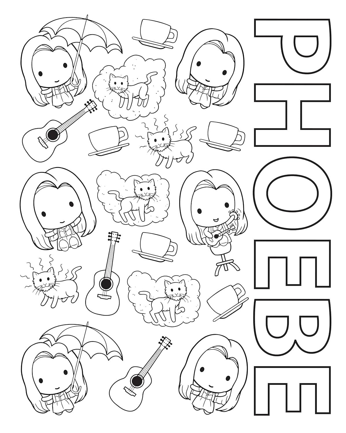 The Official Friends Coloring Book: the One with 100 Images to Color!