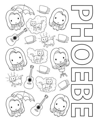 The Official Friends Coloring Book: the One with 100 Images to Color!
