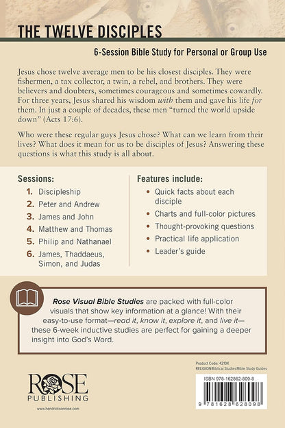 The Twelve Disciples Bible Study (Rose Visual Bible Studies)