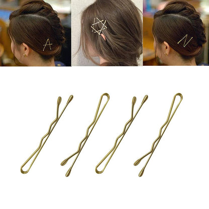 220 Count Mini Wavy 1.38 Inch Blonde Bobby Pins,  Small Gold Hair Clips with Sto