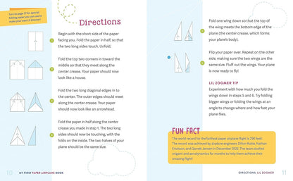 My First Paper Airplane Book: Fun Designs and Easy Tear-Out Pages for Kids!