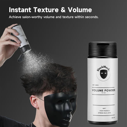 Texture Powder for Men, Easy to Apply - Instantly Adds Texture & Volume, All-Nat