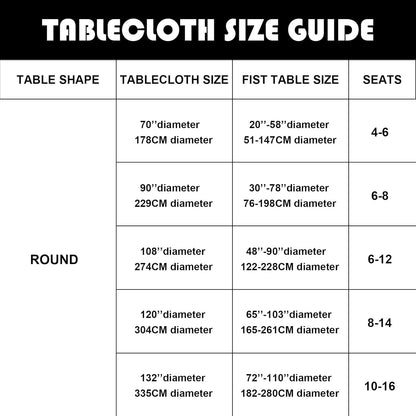 6 Pack White round Tablecloths 120 Inches Table Cloth Stain and Wrinkle Resistan