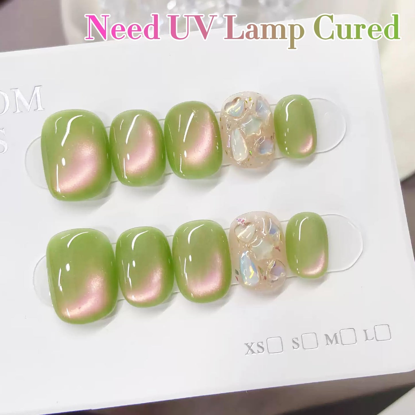 0.5 OZ Cat Eye Gel Polish with Magnet 15ML Holographic Glitter Shimmer Transluce