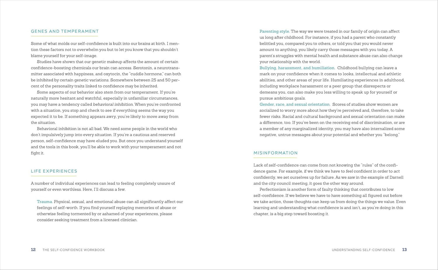 The Self-Confidence Workbook: a Guide to Overcoming Self-Doubt and Improving Sel