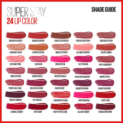 Super Stay 24 2-Step Long Lasting Liquid Lipstick and Lip Balm, 930 City Ablaze,