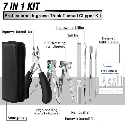 Toenail Clippers for Seniors Thick Toenails,  Heavy Duty Toe Nail Clippers Adult