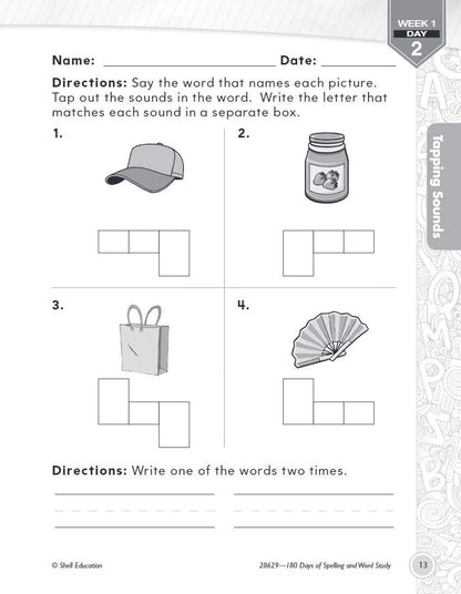 180 Days™: Reading, Vocabulary/Language for 1St Grade Practice Workbook for Clas