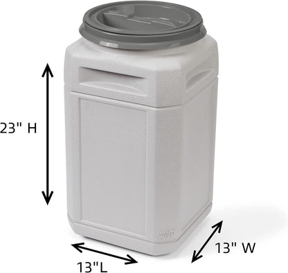 Airtight Dog Food Storage Container – 13 Gal, up to 54 Lb Capacity – Cat and Dog