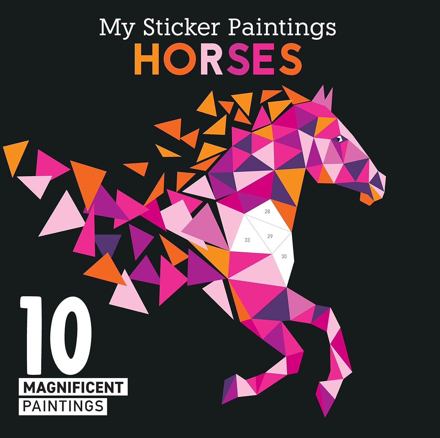 My Sticker Paintings: Horses: 10 Magnificent Paintings (Happy Fox Books) for Kid