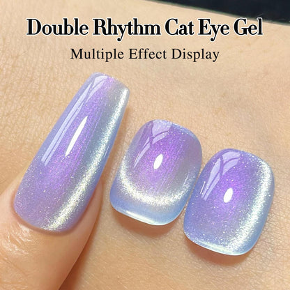 0.5 OZ Cat Eye Gel Polish with Magnet 15ML Holographic Glitter Shimmer Transluce