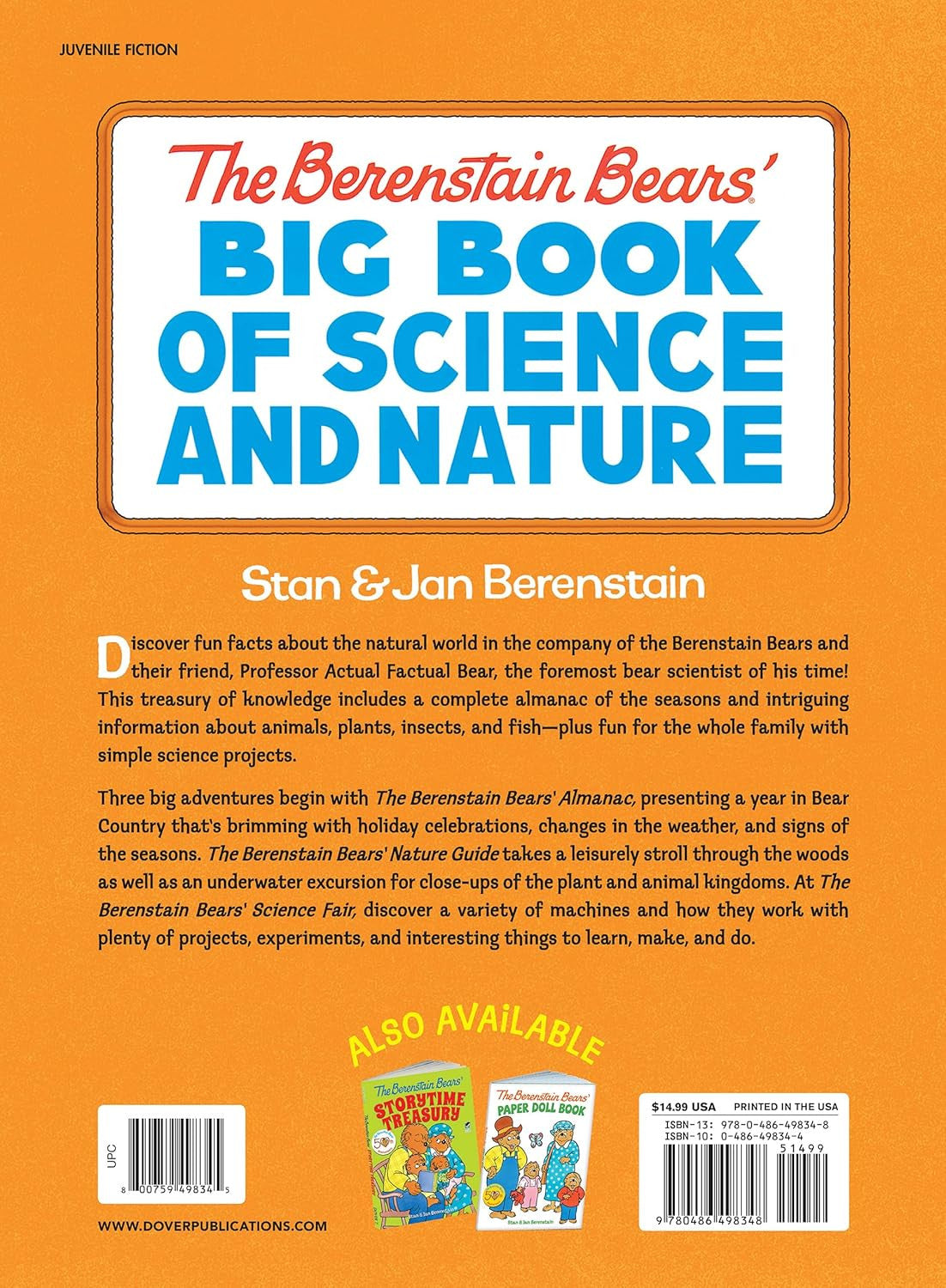 The Berenstain Bears' Big Book of Science and Nature (Dover Science for Kids)