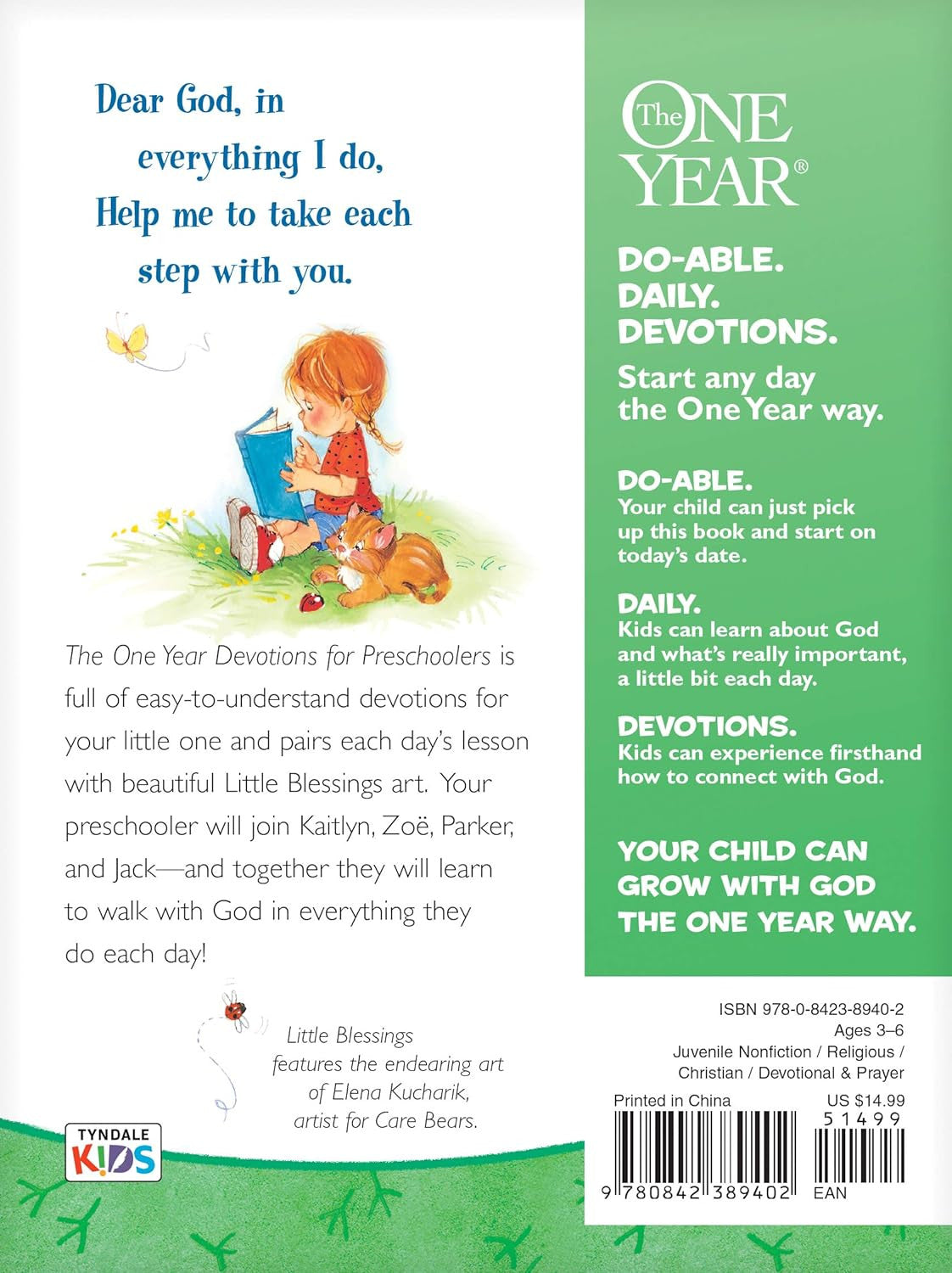 The One Year Devotions for Preschoolers (Little Blessings)