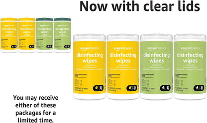 Wipes, Lemon & Fresh Scent, Sanitizes/Cleans/Deodorizes, 340 Count (4 Packs of 8