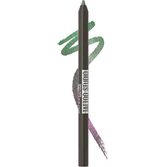 Tattoo Studio Long-Lasting Sharpenable Eyeliner Pencil, Glide on Smooth Gel Pigm