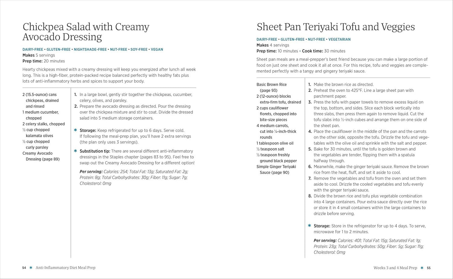 Anti-Inflammatory Diet Meal Prep: 6 Weekly Plans and 80+ Recipes to Simplify You