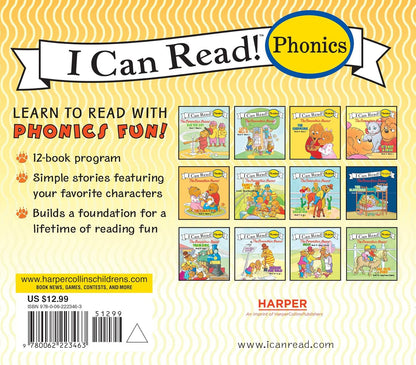 The Berenstain Bears 12-Book Phonics Fun!: Includes 12 Mini-Books Featuring Shor