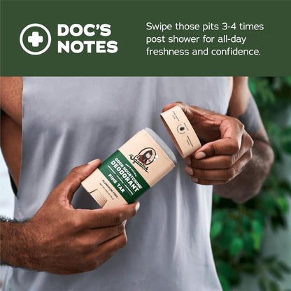 Natural Deodorant for Men - Odor-Squatching Aluminum Free - Pine Tar (2.65 Oz, 3