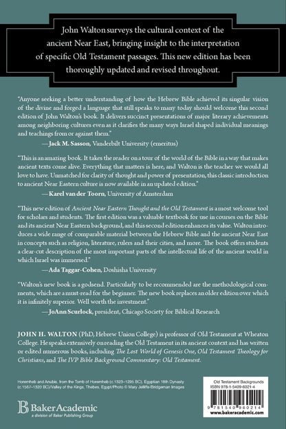 Ancient near Eastern Thought and the Old Testament: Introducing the Conceptual W