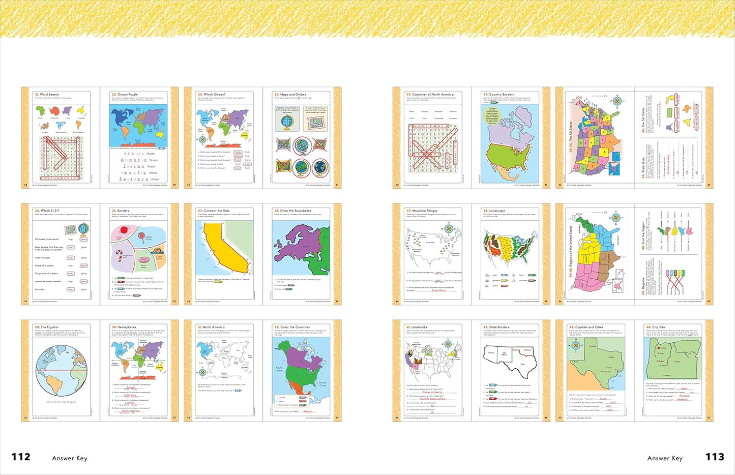 My First Grade Geography Workbook: 101 Games & Activities to Support First Grade