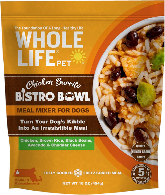 Whole Life Pet Bistro Bowl for Dogs - Human Grade Meal Mixer Food Topper - Healt