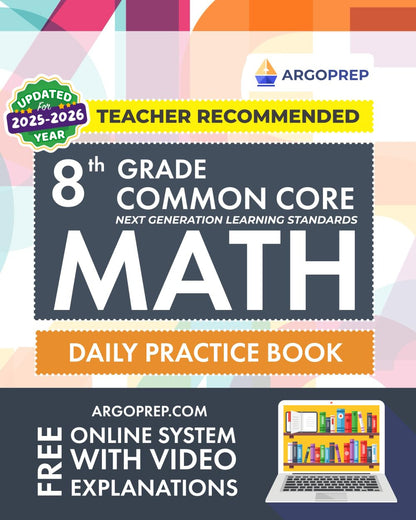 8Th Grade Common Core Math: Daily Practice Workbook | 1000+ Practice Questions a