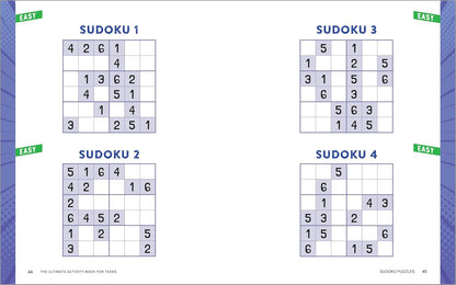 The Ultimate Activity Book for Teens: Crosswords, Cryptograms, Trivia, and More!